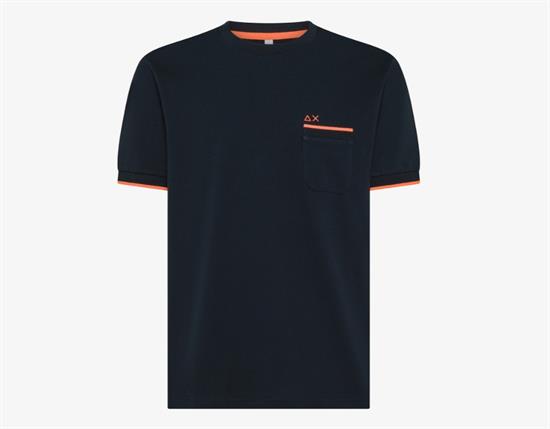 SUN68 T-SHIRT PIQUET STRIPE