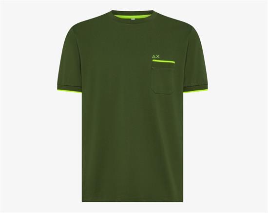 SUN68 T-SHIRT PIQUET STRIPE