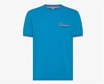 SUN68 T-SHIRT PIQUET STRIPE