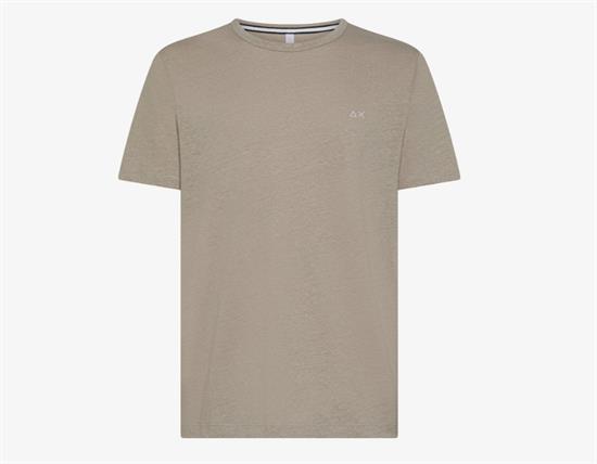 SUN68 T-SHIRT JERSEY LINEN
