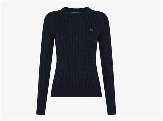 SUN68 MAGLIA CABLE KNIT