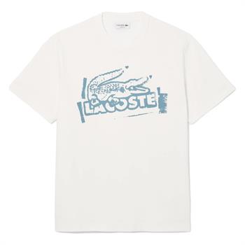 LACOSTE T-SHIRT E25U CPI BIANCO