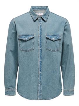 ONLY&SONS CAMICIA DENIM ONSBANE