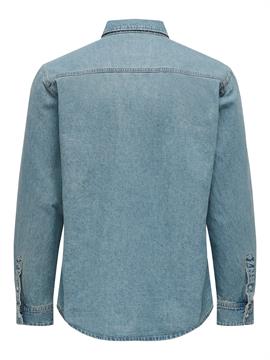 ONLY&SONS CAMICIA DENIM ONSBANE