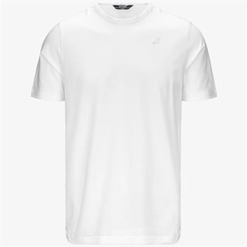 K-WAY T-SHIRT ADAME E25U 001 BIANCO