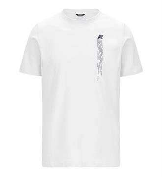 K-WAY T-SHIRT DIGITAL E25U 001 BIANCO