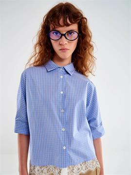 VICOLO CAMICIA QUADRI E25D CIELO