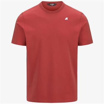 K-WAY T-SHIRT ADAME E25U 703 ROSSO