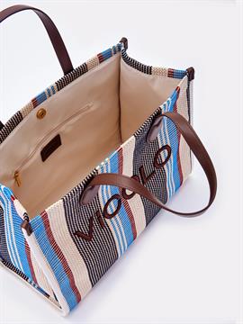 VICOLO BORSA STRIPED POSITANO
