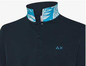 SUN68 POLO PRINT UNDER COLLAR
