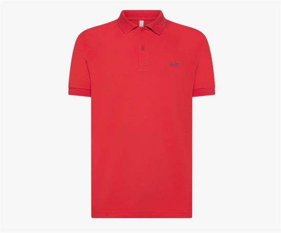 SUN68 POLO PRINT UNDER COLLAR
