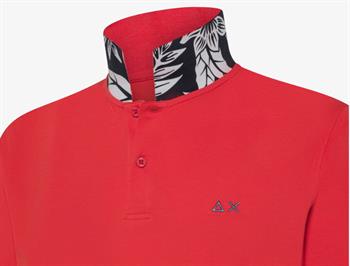 SUN68 POLO PRINT UNDER COLLAR