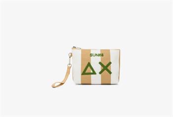 SUN68 POCHETTE CANVAS E25D 1601 BE/BI