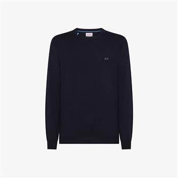 SUN68 MAGLIA BASIC I25U 07 NAVY
