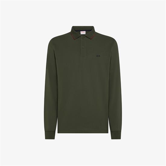 SUN68 POLO SMALL STRIPES COLLAR