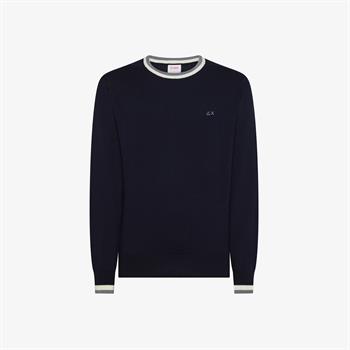 SUN68 MAGLIA STRIPES I25U 07 NAVY