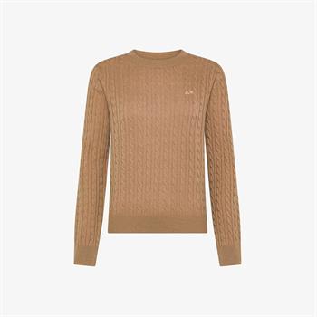 SUN68 MAGLIA CABLE I25D 17 DESERTO
