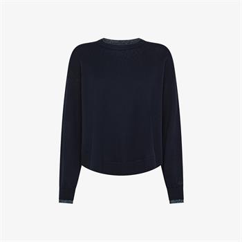 SUN68 MAGLIA LUREX I25D 07 NAVY
