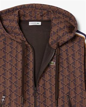 LACOSTE FELPA APERTA MONOGRAM