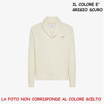 SUN68 CARDIGAN ENGLISH I25U 47 G/SCURO
