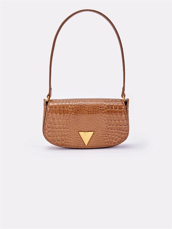 VICOLO BORSA CROCO EFFECT CLAP