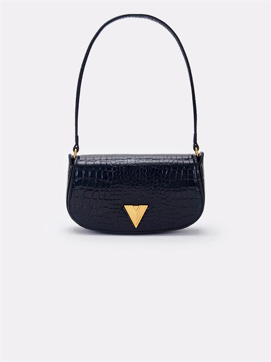 VICOLO BORSA CROCO EFFECT CLAP