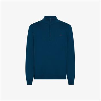 SUN68 MAGLIA ZIP I25U 78 PETROLI