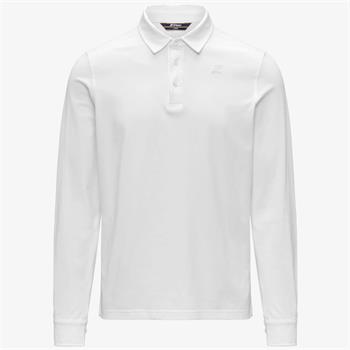 K-WAY POLO TIBOR E26U 001 BIANCO