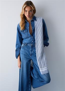 LIU.JO STOLA NEW LOGO CHAIN