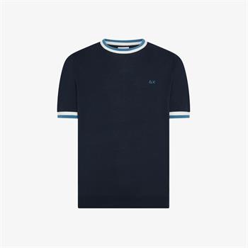 SUN68 T-SHIRT STRIPES E26U 07 NAVY