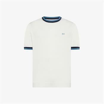 SUN68 T-SHIRT STRIPES E26U 31 PANNA