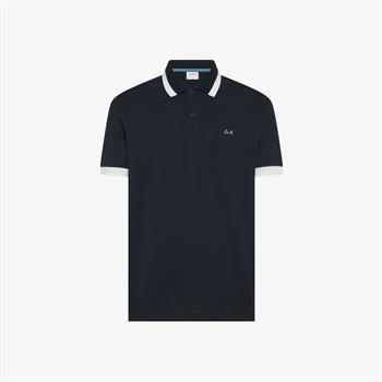 SUN68 POLO BIG COLLAR E26U 07 NAVY