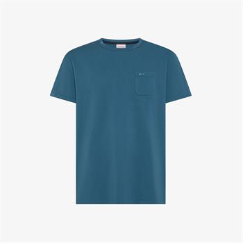 SUN68 T-SHIRT POCKET E26U 80 A/SCURO