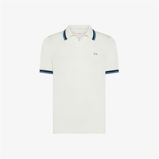 SUN68 POLO STRIPES DETAILS