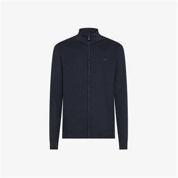 SUN68 MAGLIA ZIP E26U 07 NAVY