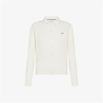 SUN68 POLO CABLE E26D 31 PANNA