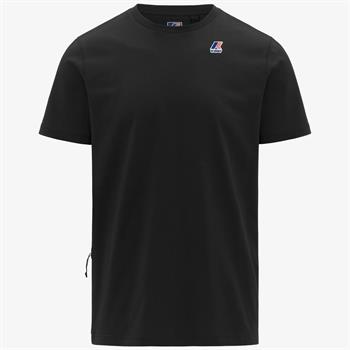 K-WAY T-SHIRT LEONIDE E26U USY NERO