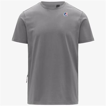 K-WAY T-SHIRT LEONIDE E26U 411 GRIGIO