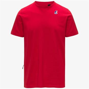 K-WAY T-SHIRT LEONIDE E26U Q03 ROSSO