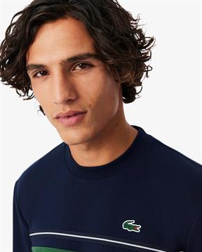 LACOSTE FELPA GIRO E26U 802 BLU/VERDE