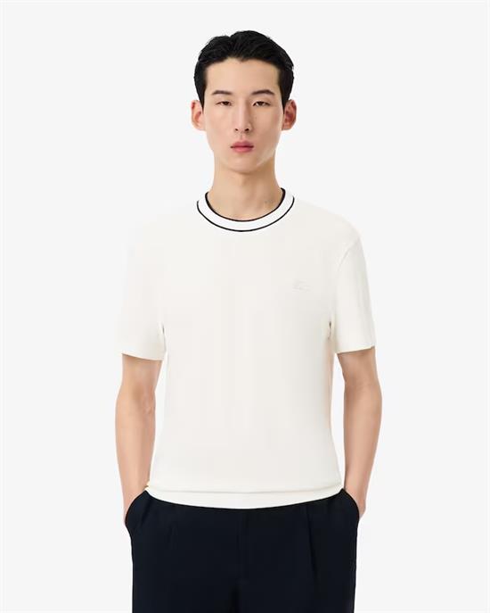 LACOSTE T-SHIRT E26U 70V BIANCO