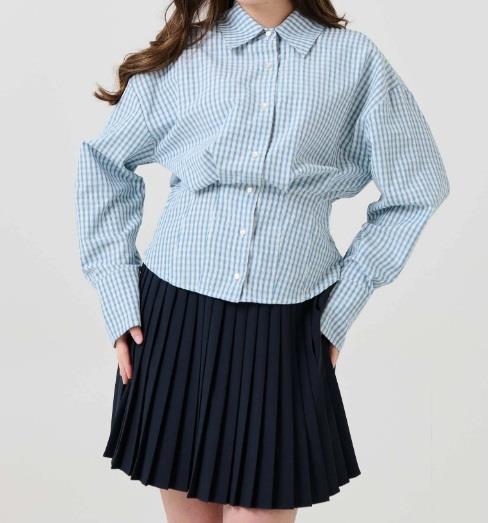 VICOLO CAMICIA QUADRI E26D CIELO