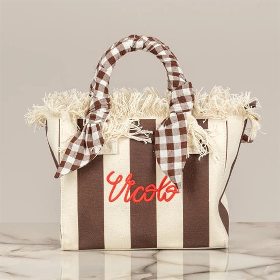 VICOLO BORSA IBIZA E26D MORO/BURRO