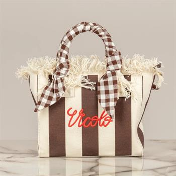 VICOLO BORSA IBIZA E26D MORO/BURRO