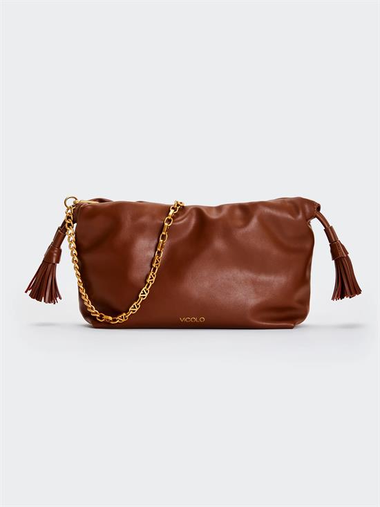 VICOLO BORSA TASSEL E26D FONDENTE