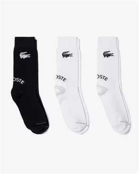 LACOSTE SOCKS 3PACK E26U AU8 NERO/BIANCO