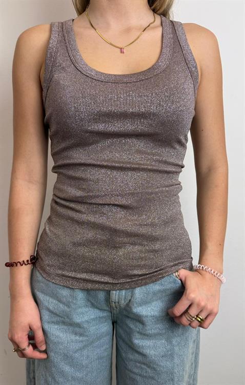 VICOLO TOP LUREX E26D MORO