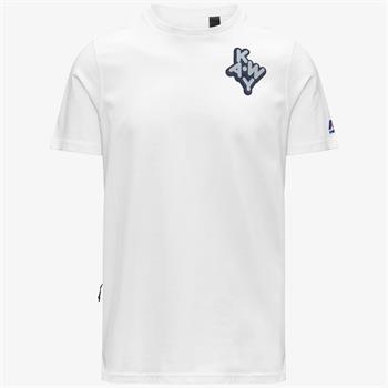 K-WAY T-SHIRT SCATTERED E26U 001 BIANCO