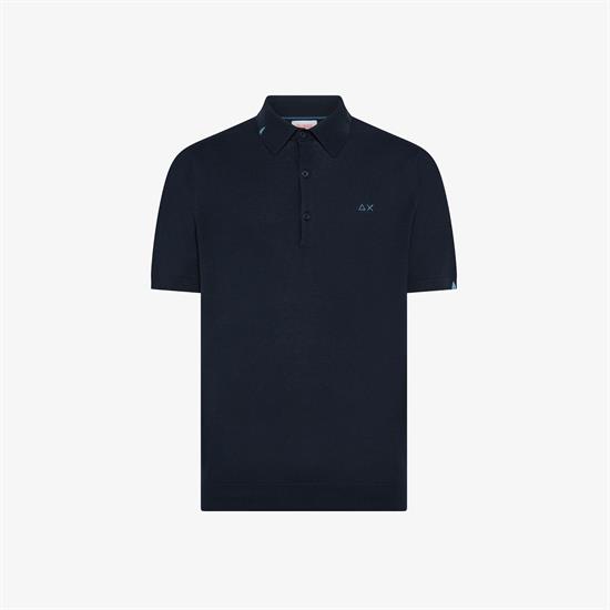 SUN68 POLO SWEATER E26U 07 NAVY