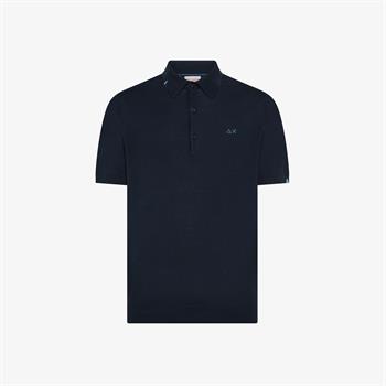 SUN68 POLO SWEATER E26U 07 NAVY